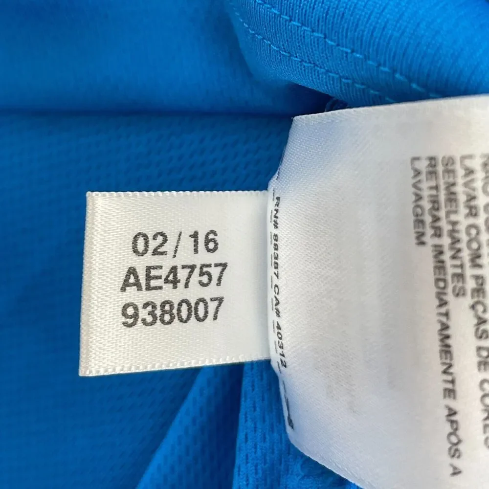 ADIDAS Golf Polo Shirt Men 2XL‎ Blue Performance Wicking UPF 30 SS NWOT